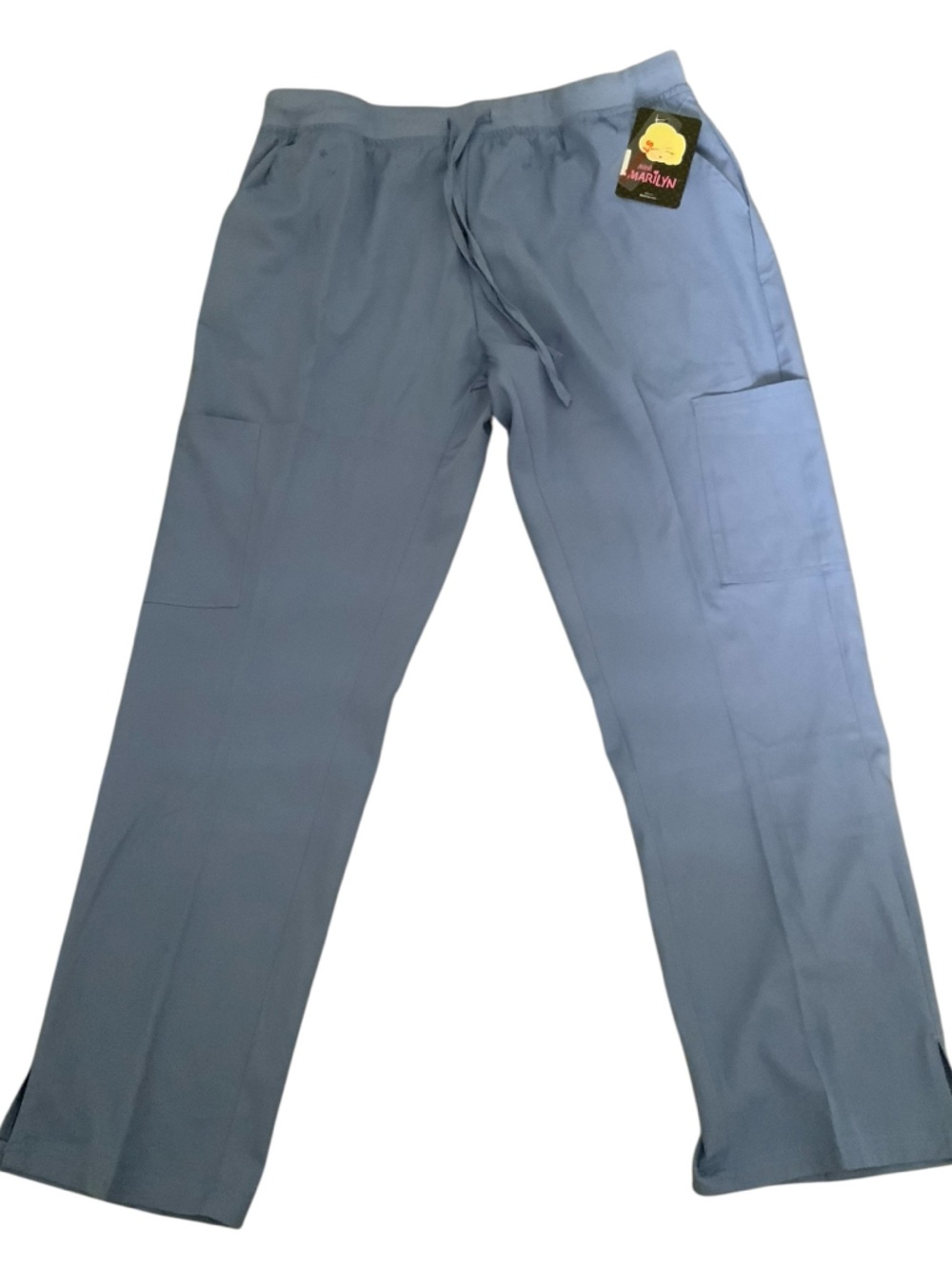 Mini Marilyn Scrub 4 Way Women's Pants 2XL Blue Cargo Pockets NEW